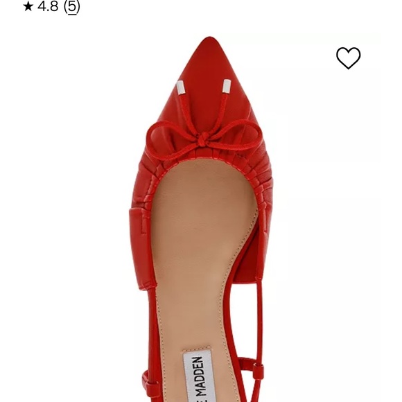 New red flats Steven madden shoes - Picture 3 of 10